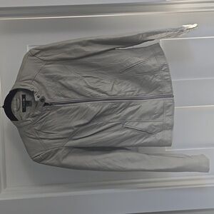 Grey Faux Leather Jacket, Forever 21, size Large